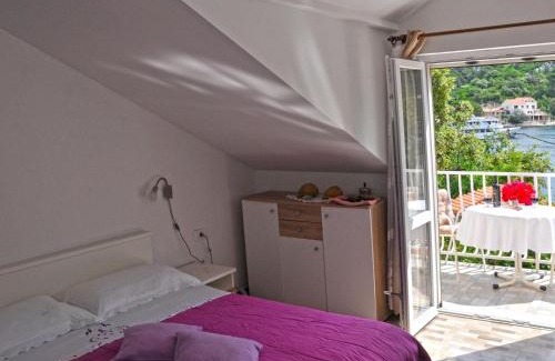 Okuklje Apartment | Apartment Danijela Mljet - Studio Apartment with Balcony and Sea View