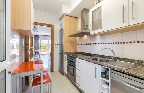 Santiago de la Ribera Apartment | Apartment 'Atico Ribera' with Shared Pool, Wi-Fi and Air Conditioning