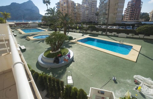 Calpe Apartment | Apartment 'Esmeralda 41C' with Sea View, Pool, Garden, A/C & Wi-Fi