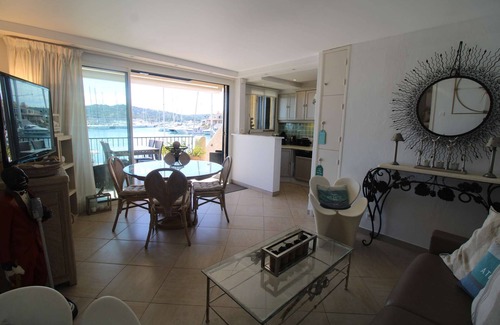 Port Cogolin Apartment | Apartment for 4 people with sea and port view in the Gulf of St Tropez