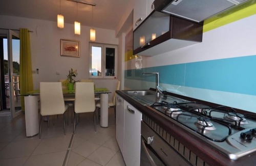 Prvic Luka Apartment | Apartment Njoko - sea view & private parking: A1 plavi(2+2) - Sepurine (Island Prvic), Riviera