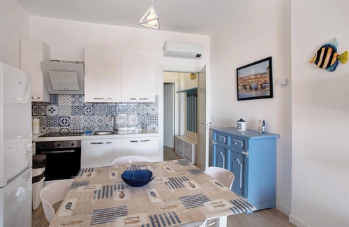 Santo Stefano al Mare Apartment | Apartment 'Agatina' with Sea View, Private Terrace and Air Conditioning