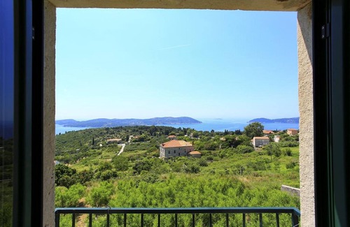 Orasac Apartment | Apartment&Rooms Savonari - Superior Double Room with Balcony and Sea View (Soba 1)