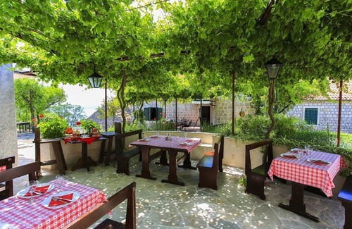 Orasac Apartment | Apartment&Rooms Savonari - Superior Double Room with Balcony and Sea View (Soba 1)