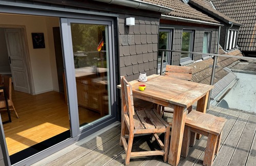 Saarn Apartment | Apartment 'Saarner Loft' with Private Terrace, Private Garden and Wi-Fi