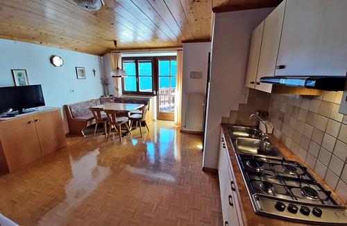 Castelrotto Apartment | Apartment 'Schlernblick' with Mountain View, Shared Pool and Wi-Fi