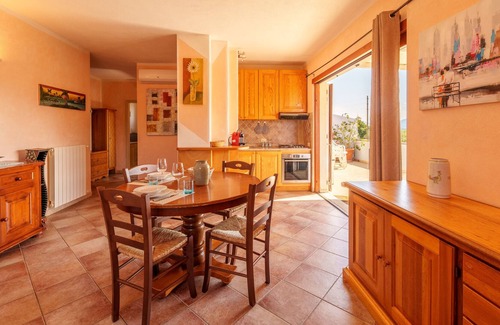San Pantaleo Apartment | Apartment 'Sunset San Pantaleo' with Private Terrace, Wi-Fi and Air Conditioning
