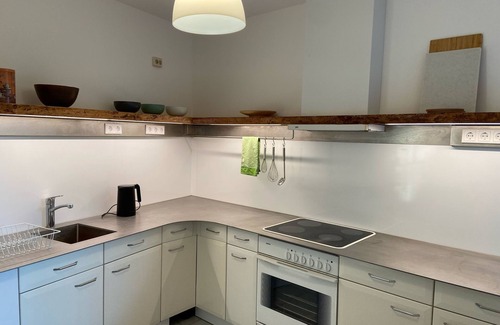 Ueckermuende Apartment | Apartment Ueckergrün near old town and harbor, family-friendly with terrace + garden