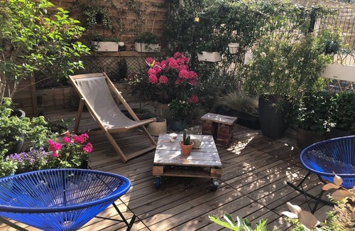 Quartier de Javel House | Apartment with garden terrace near Eiffel Tower 4 persons