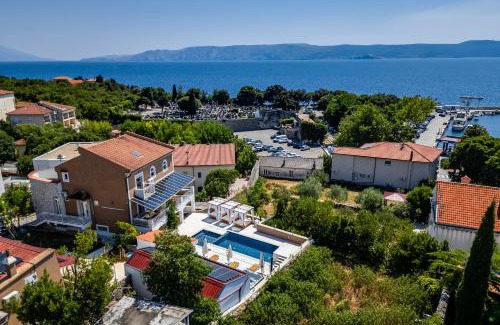 Novi Vinodolski Apartment | Apartment with heated pool, whirpool, view, near beach - by TRAVELER tourist agency Krk - ID 2683