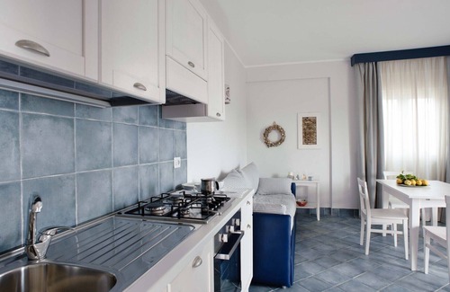 Villammare Apartment | Apartment with terrace. Shared pool. 150 metres from beach