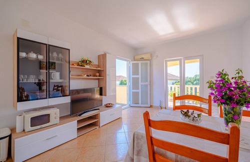 Orebic Apartment | Apartments Mladenka- Two Bedroom Apartment with Balcony and Sea View