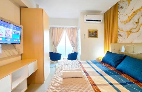 Pekayon Jaya Apartment | Apatermend grand kamala lagoon 1BR Cozy & Elegant by LuckyStay