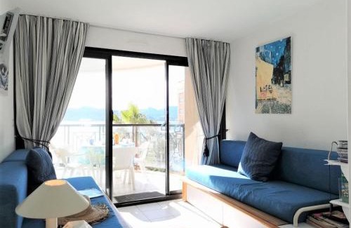 Cannes La Bocca Apartment | Appartement 2 pièces proche plage avec vue mer, clim, Wifi et piscines - FR-1-609-21