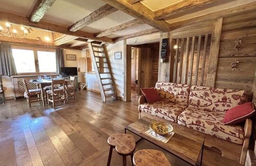 Megeve Apartment | Appartement 3 pièces+cabine à Megève, près des pistes, terrasse, parking, 6 couchages - FR-1-597-1