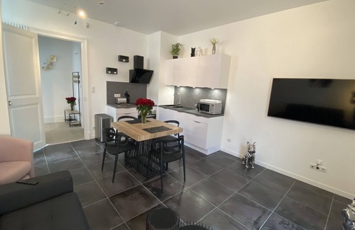 Poincare - Foch - Anatole France - Croix de Bourgogne Apartment | Appartement Charme-Apartment-Modern-Ensuite with Bath-Terrace