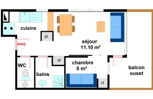 Lanslevillard Apartment | Appartement cosy 4 pers avec balcon et WIFI au pied des pistes - FR-1-508-123