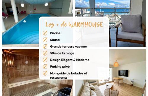 Plougonvelin Apartment | Appartement Cosy, terrasse vu mer, piscine, Sauna - WarmHouse