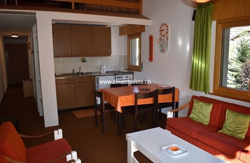 Zinal Apartment | Appartment in a building in Zinal - 1 bedroom with 1 double bed with shower and WC - 1 bedroom with