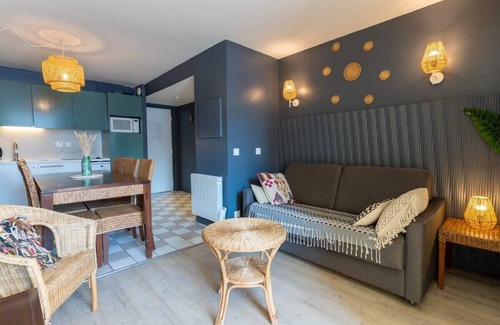Le Touquet-Paris-Plage Apartment | Appt 2 pièces cabine 6 pers avec piscine, tennis, parking gratuit 164