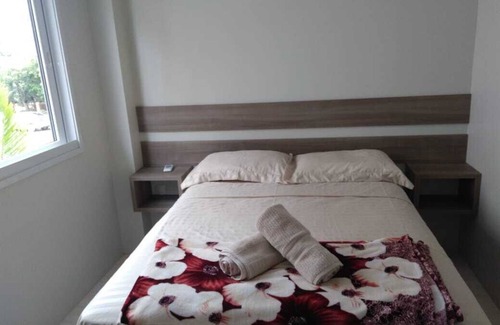Garopaba Apartment | Apt 3 new bedroom with terrace (Centro) Praia de Garopaba / SC
