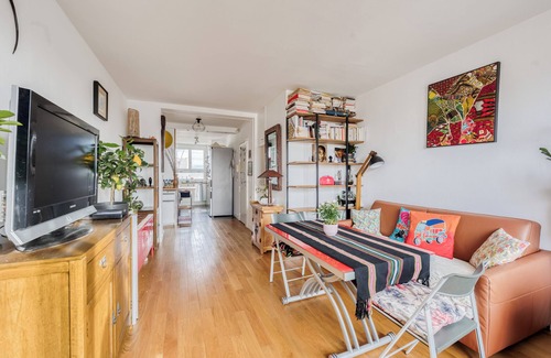 Quartier de Javel Apartment | Apt 60m² with balcony, Eiffel Tower view from room, ideal for 4 persons