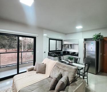 Tres Lagoas Apartment | APTO 100% Climatizado - Experiência Premium - Único na Cidade - Garagem Privativa p/carros ñ atende caminhonetes.