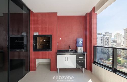 Castelo Branco Apartment | Apto 2Q c/churrasq. 500m da Meia Praia ROT1001