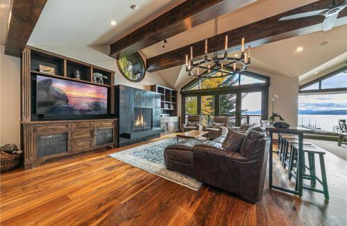 Carnelian Bay House | Aqua Vista Lakefront Estate by Tahoe Getaways - 6 BR in Carnelian Bay w Buoy, Pier & Game Room