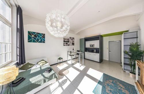 Zentrum-Suedost Apartment | Arbeitsplatz - Küche - Fitness