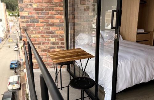 Sogamoso Apartment | Artistico Loft Central con Balcón