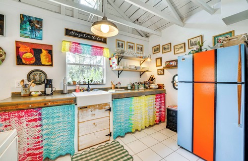 Fedhaven House | Artsy Bungalow on St Anne Lake: Pool, Dock & Deck