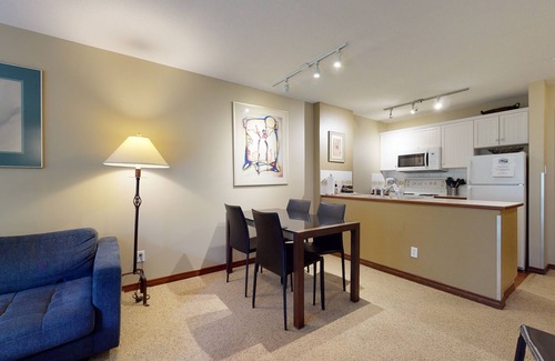 Whistler Condo | Aspens #216 Prime Ski-in Ski-out Location! Pool, Hot tubs, BBQ, sleeps 4