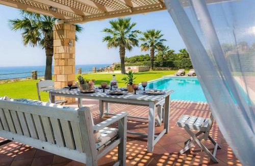 Svoronata Villa | Astounding Seafront Kefalonia Villa 3 Bedrooms Villa Alegria Private Pool & Amazing Sea Views Minies