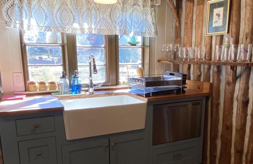 Druid Hills Cabin | Authentic NC Log Cabin~Pond View~Hot Tub~FRESH EGGS