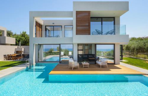 Pyrgos Psilonerou Villa | Avra & Ostria Villa, Pirgos-Villas,Heated pool , amazing sea view