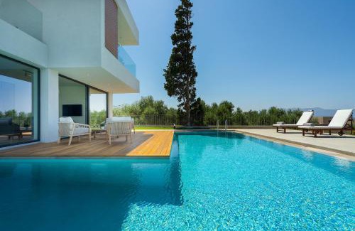 Pyrgos Psilonerou Villa | Avra & Ostria Villa, Pirgos-Villas,Heated pool , amazing sea view