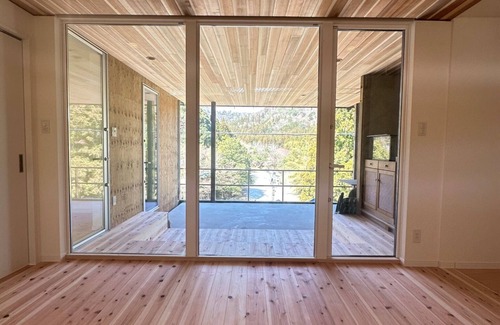Nagahama House | Ayu House ShigaNagahama BBQ space with a panoramic view of the Takatoki River/Nagahama City Shiga