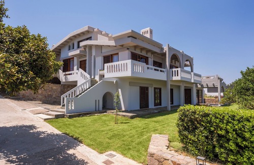 Daratsos Villa | Azatis Luxury Villa: 7-bedroom Villa with a Heated Pool, Hot Tub & Seaview