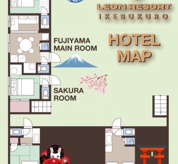Ikebukuro Apartment | B 3rooms MAX10people 6min Shinjuku 11min Shibuya 12min walk Ikebukuro LEON RESORT IKEBUKURO traditional Japanese room 池袋 最大10名