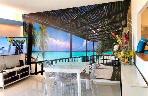 Le Barcares Apartment | BARCARESA-Appartement belle vue mer piscine tennis mini golf wifi