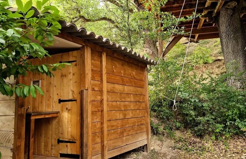 Esparron-de-Verdon Cabin | Baumhaus 24m² 1 Schlafzimmer - mit Toiletten 2 bis 4 Personen - 2 Personen. im Preis inbegriffen