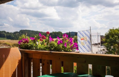 Waldmuenchen Apartment | Bay window apartment (80 sqm) on the upper floor with south-facing balcony and infrared sauna