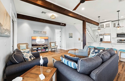 Port St. Joe House | Baydream: Stunning Bayfront Home, Private Pool, Pet-Friendly, Hot Tub, Sleeps 12