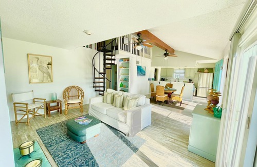 Galveston House | Bayside home on nature preserve, with unobstructed views of gorgeous sunset.