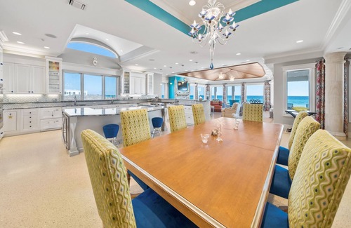 Fort Walton Beach - Destin House | "Beach Castle" |Private Beachfront home with heated pool, ping pong and pool table!