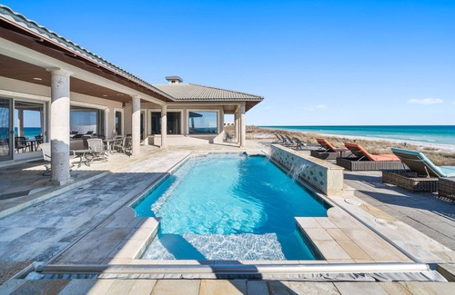 Fort Walton Beach - Destin House | "Beach Castle" |Private Beachfront home with heated pool, ping pong and pool table!