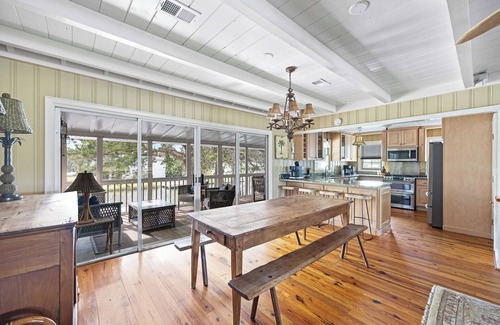 Litchfield by the Sea House | Beach House on Tidal Creek, Dock, Screen Porch, Easy Walk to Beach, Dog Friendly
