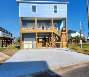 Port Bolivar House | Beach Sands 1 New Build Private Pool-Hut Tub