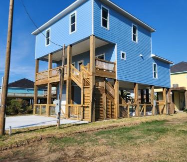 Port Bolivar House | Beach Sands 1 New Build Private Pool-Hut Tub